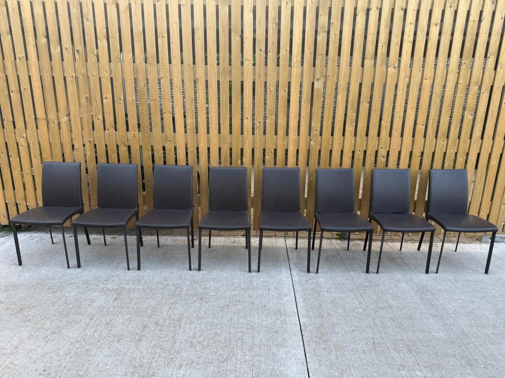 8x Joli Ensor stoelen, Huis en Inrichting, Stoelen, Bruin, Vitra cassina edra joe colombo corbusier minotti jori knoll arco, Ophalen of Verzenden
