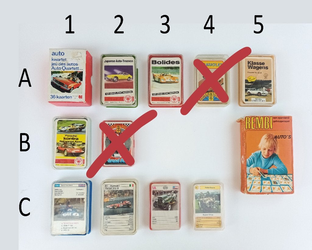 Kwartetspellen - Auto's & Racewagens, Verzamelen, Ophalen of Verzenden, Gebruikt, Kwartet(ten)