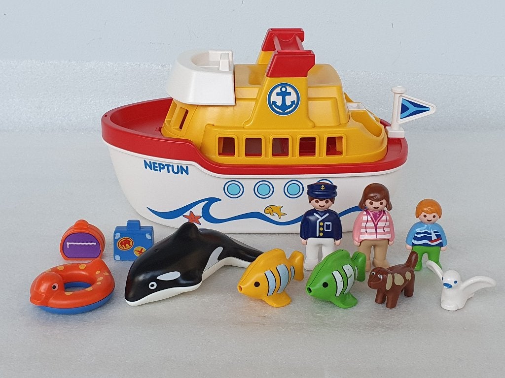 Playmobil 123 6957: Meeneem schip Neptun, Enfants & Bébés, Jouets | Playmobil, Enlèvement ou Envoi, 1.2.3, Bateau, Kit complet