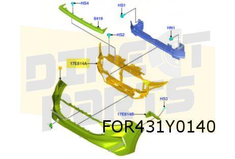 Ford Transit Custom (11/23-) voorbumperversteviging Originee, Neuf, -, Ford, -
