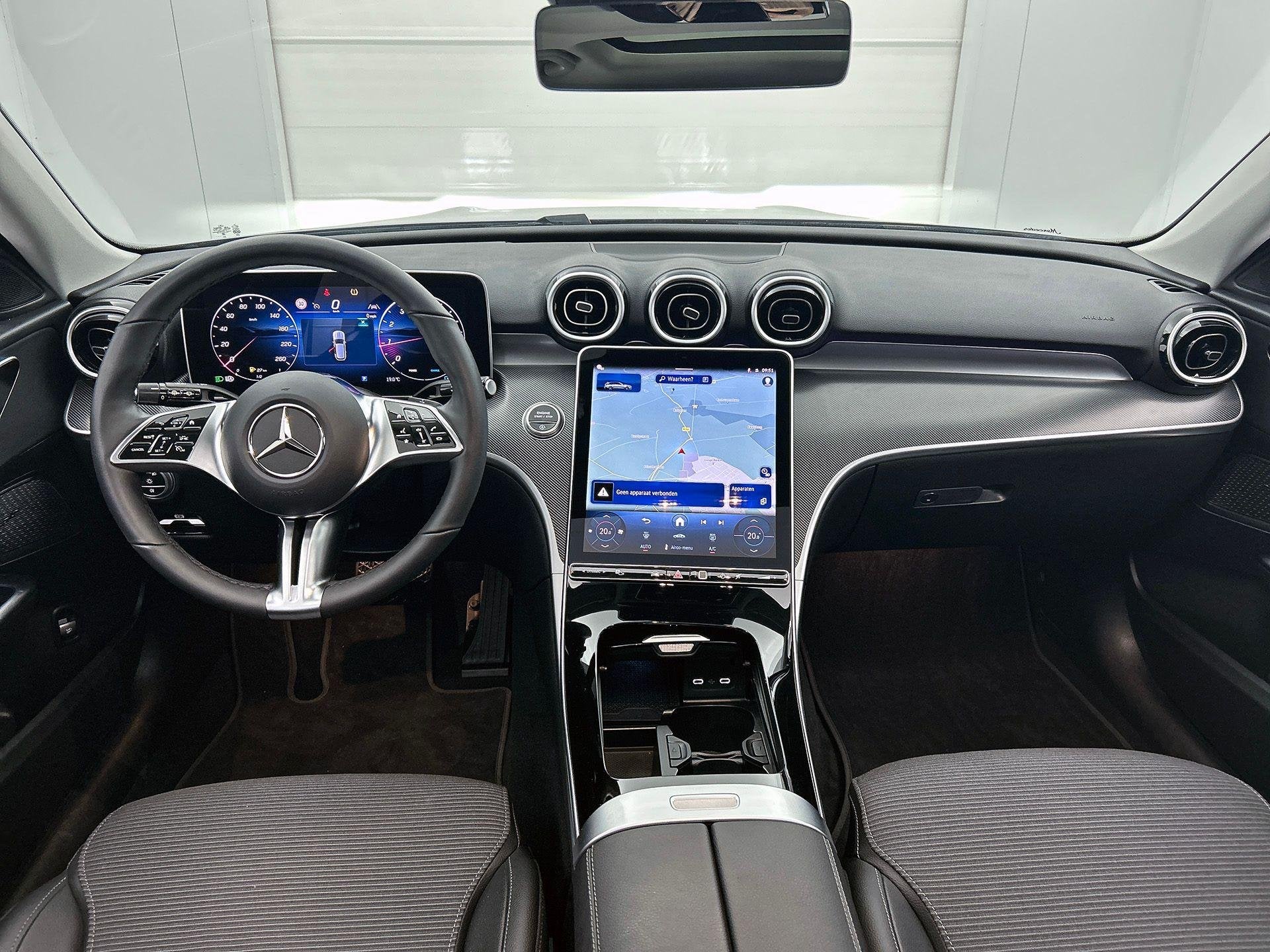 Mercedes-Benz C-Klasse 200 Break Luxury Line | Panoramisch D, Auto's, Mercedes-Benz, Dealer onderhouden, 4 cilinders, Apple Carplay