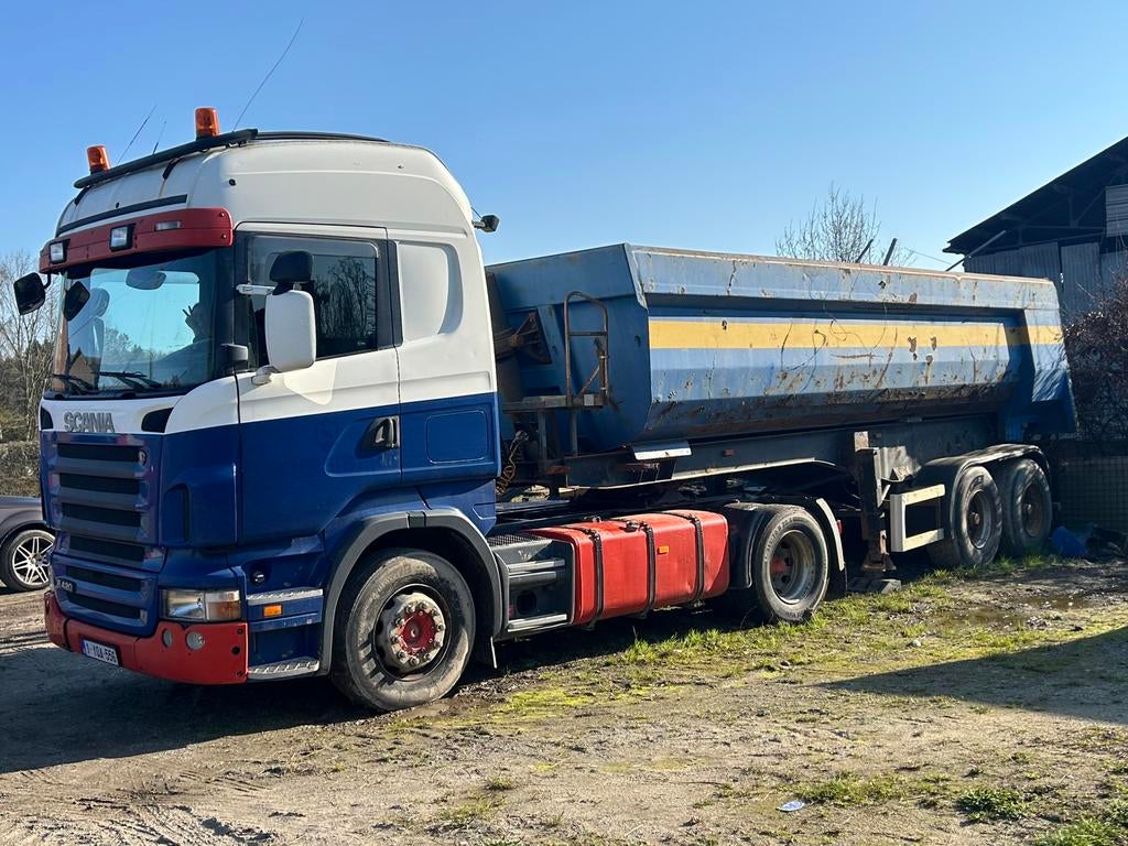 Scania tracteur, remorque benne, Autos : Divers, Remorques, Enlèvement