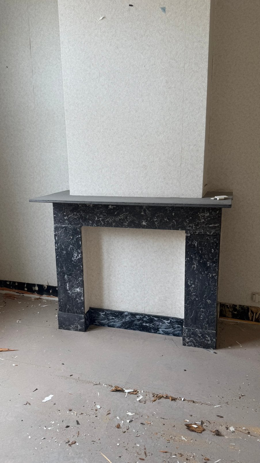 Mantel marmer schouw, Ophalen, Zo goed als nieuw
