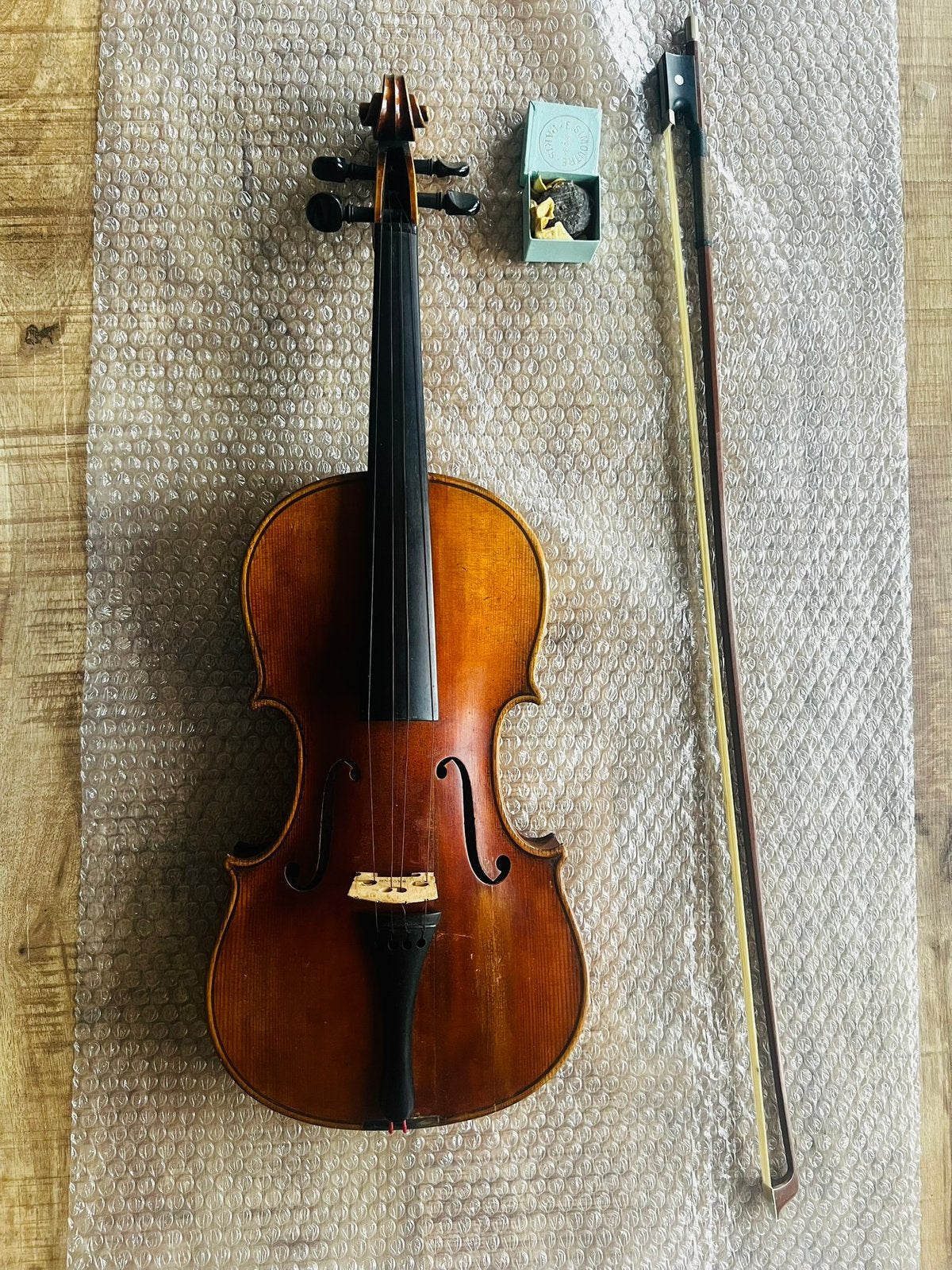 Antieke Viool Carlo Bergonzi atelier replica 1880, Ophalen of Verzenden, Gebruikt, Viool, Met koffer