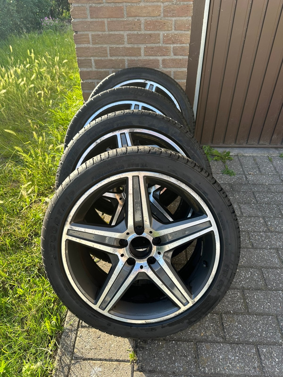 5x112 18 inch velgen met zomerbanden (Mercedes, Audi, Vw,..), Auto-onderdelen, Banden en Velgen, Ophalen, 18 inch, 245 mm, Banden en Velgen