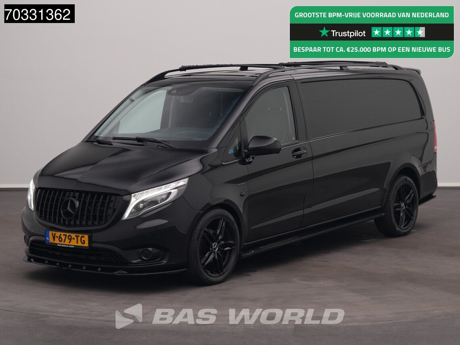Mercedes Vito 116 Automaat L3H1 Black Edition 160PK Trekhaak, Autos, Camionnettes & Utilitaires, Entreprise, Achat, Air conditionné