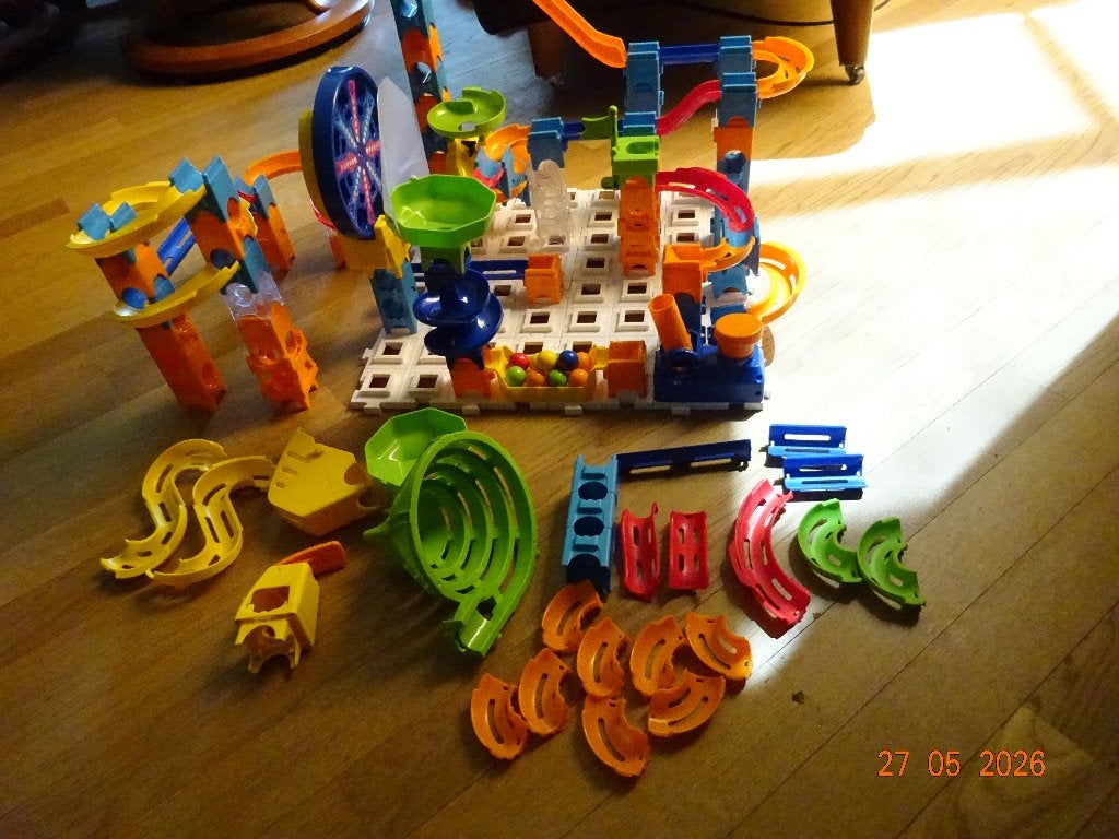 vtech, grote knikkerbaan, met draaischijf, trechter, kanon.., Kinderen en Baby's, Speelgoed | Vtech, Ophalen of Verzenden