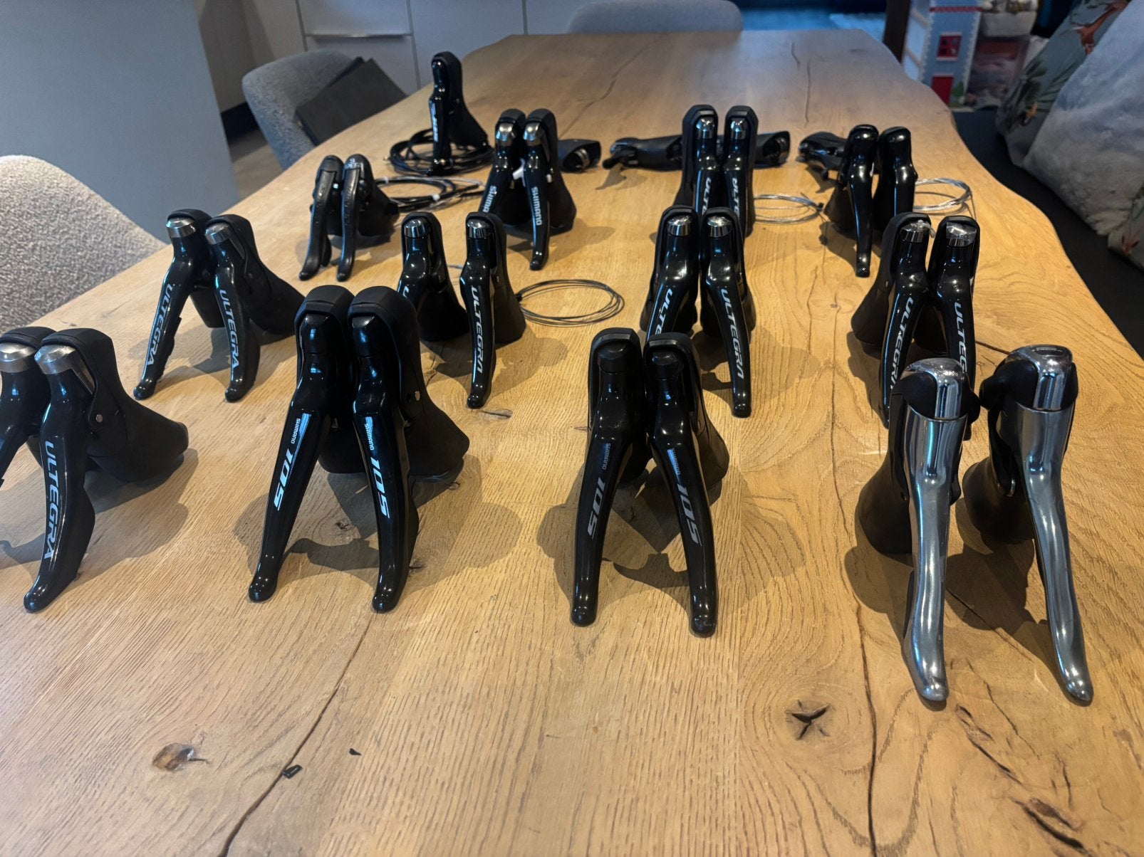 Shifters,Achterderailleur,Voorderailleur,Remhoeven, Shimano, Ophalen, Overige materialen, Zo goed als nieuw, Derailleur of Ketting