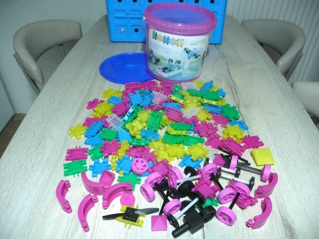 CLICS glitter (emmer met 175 stuks), Ophalen of Verzenden, Zo goed als nieuw