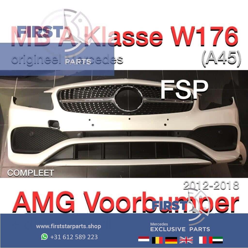 W176 Facelift AMG Voorbumper compleet Mercedes A Klasse 2012, Gebruikt, -, Voor, Bumper