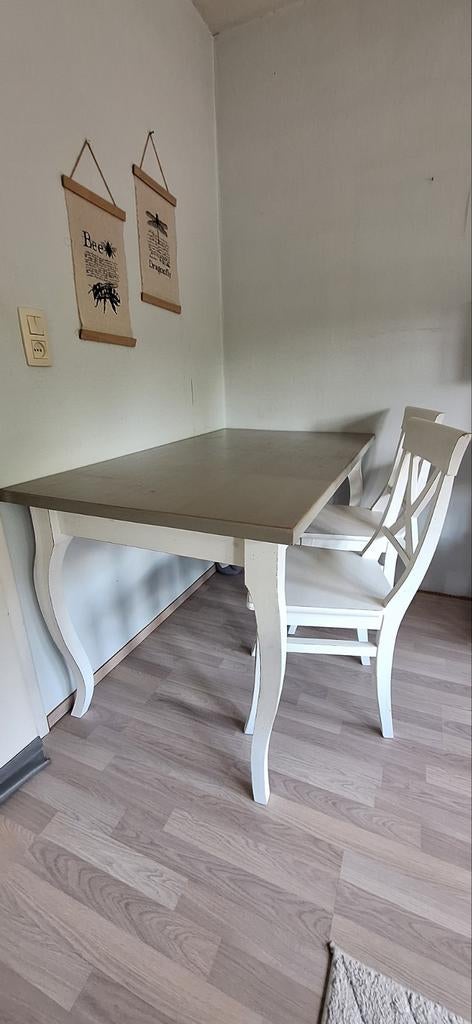 Eettafel + 4 stoelen, Huis en Inrichting, Ophalen
