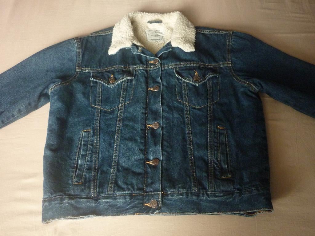 Spijkerjas met Teddy Pull & Bear, Taille 38/40 (M), Enlèvement ou Envoi, Comme neuf, Pull & Bear