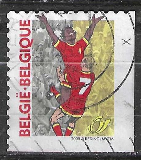 Belgique 2000 - Yvert 2893 RO /OBP 2894 RO - Football. (1ER), Envoi, Affranchi, Oblitéré, Sport