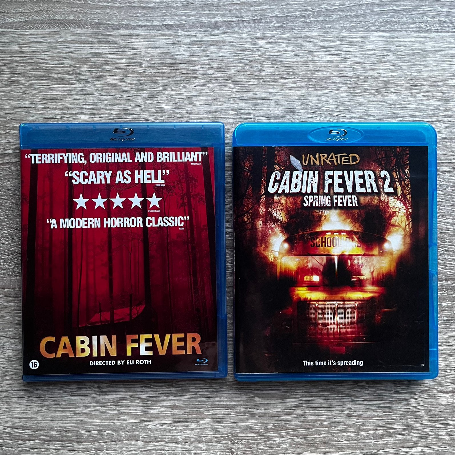 Cabin Fever et Cabin Fever 2 Blu-ray, CD & DVD, Blu-ray, Enlèvement ou Envoi, Comme neuf, Horreur