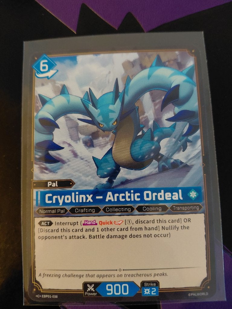 Palworld: Cryolinx – <C> EBP01-038 (PRISTINE), Enlèvement ou Envoi, Neuf, Carte(s) à jouer