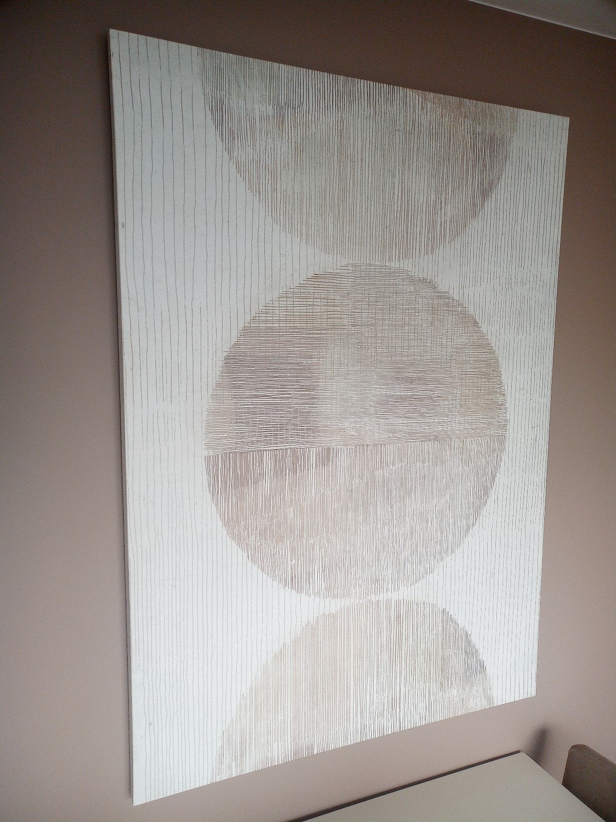 J - line canvas schilderij., Maison & Meubles, 140 cm, Tableau, Enlèvement, Avec système de suspension