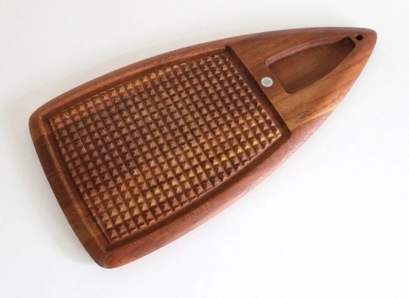 Vintage Digsmed Teak Tenderizing Cutting Board Denemarken, Ophalen of Verzenden, Gebruikt, Hout