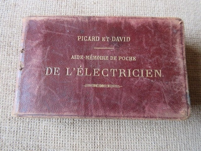 Picard en David - Checklist voor elektriciens - 1895, Gelezen, Picard et David, Elektrotechniek, Ophalen of Verzenden
