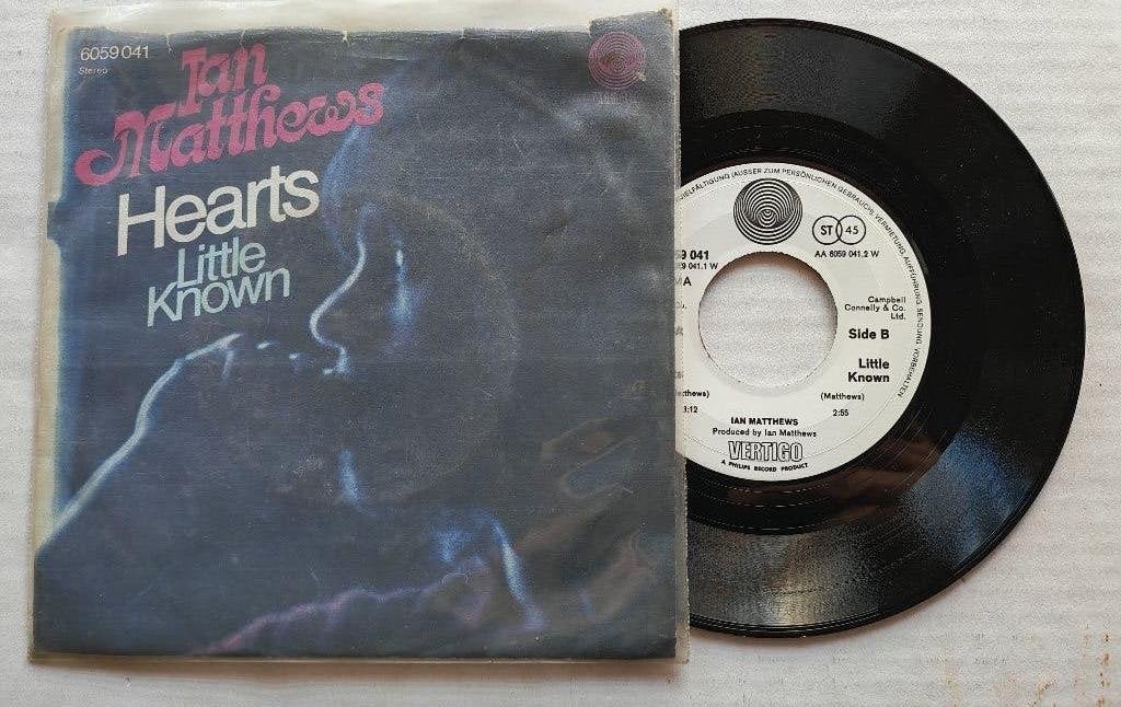IAN MATTHEWS - Hearts (45t), Ophalen of Verzenden, Zo goed als nieuw, 7 inch, Pop