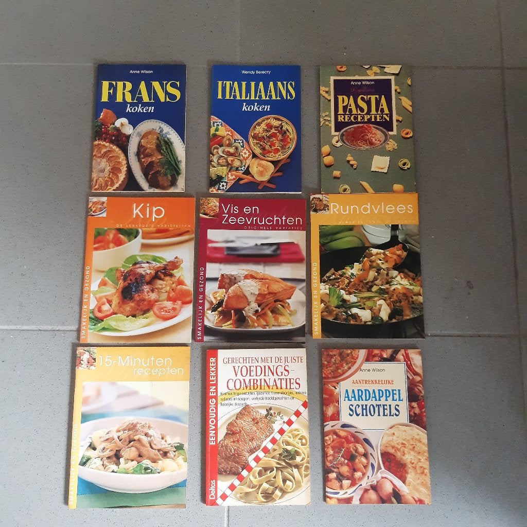 Livres de cuisine variés, Livres, Enlèvement, Comme neuf