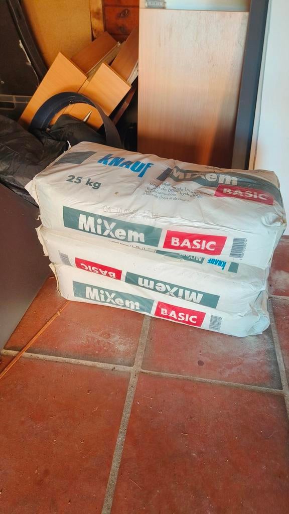 Gratis kalk cementpleister Knauf, Ophalen