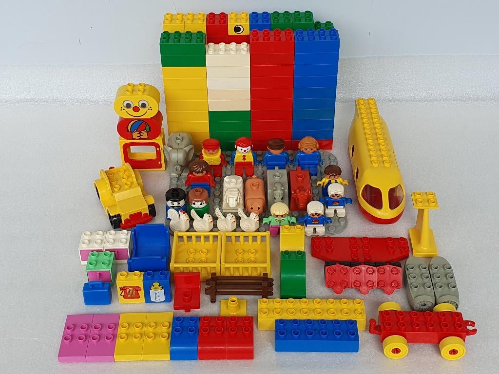 Lot vintage Lego Duplo met 175-tal onderdelen, Ophalen of Verzenden, Gebruikt, Duplo