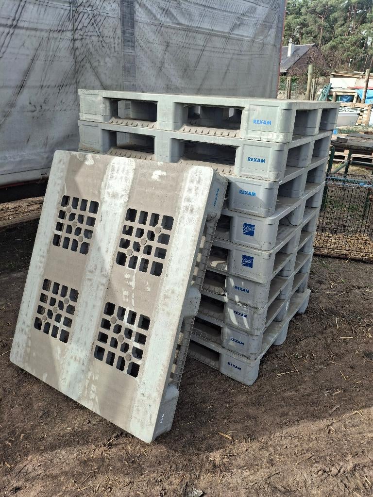 plastic paletten, Doe-het-zelf en Bouw, Ophalen, Gebruikt, 100 cm of meer, 60 cm of meer