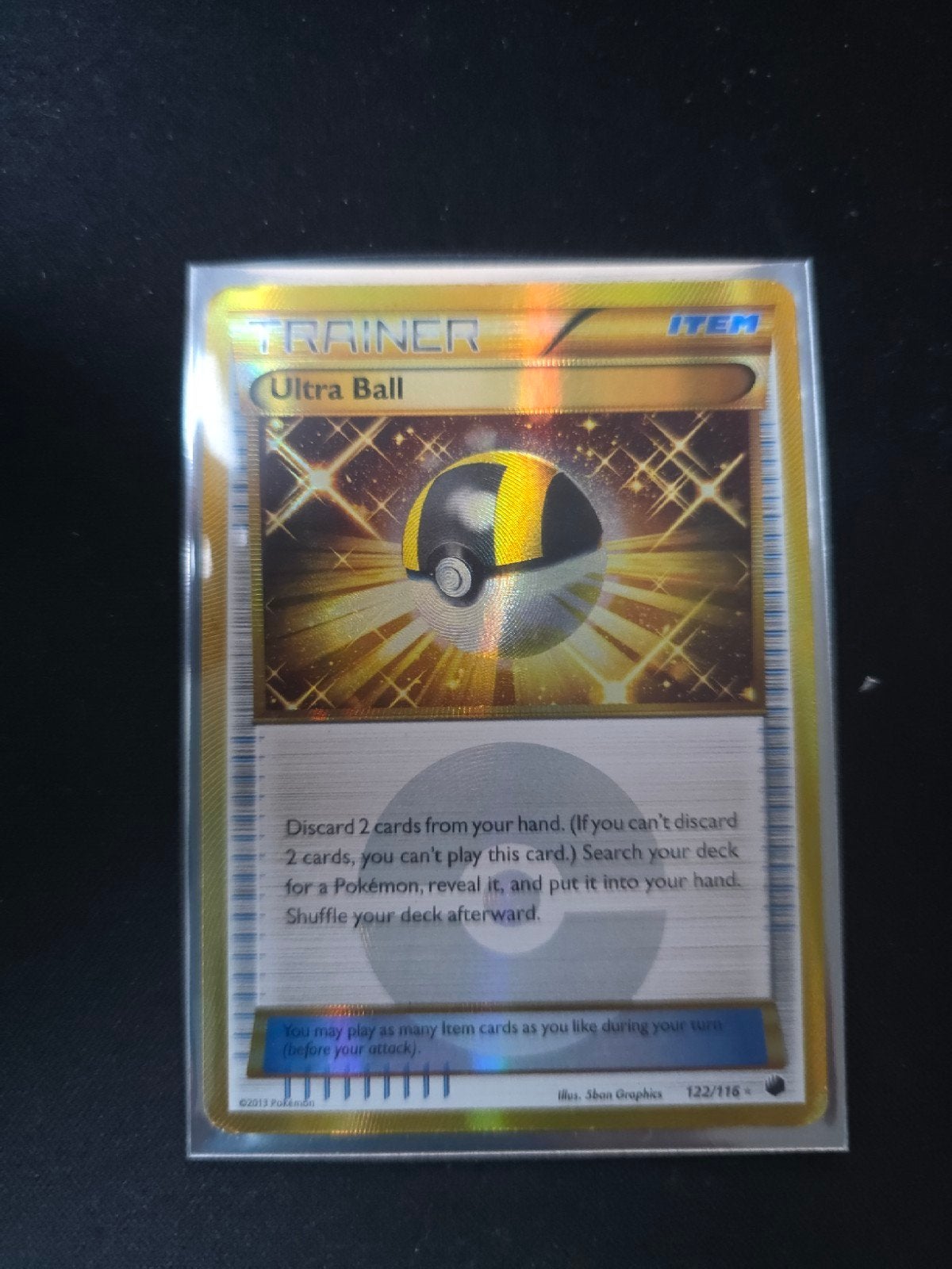 Pokémon secret rare Ultra Ball - 122/116 - Plasma Freeze, Hobby en Vrije tijd, Verzamelkaartspellen | Pokémon, Losse kaart, Ophalen of Verzenden