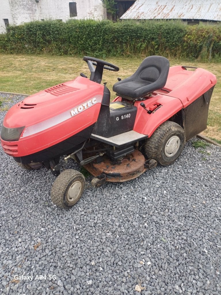 Motec gts 140 tractor grasmaaier te koop, ruilmachine, Ophalen, Gebruikt, Elektrische starter, 90 tot 120 cm