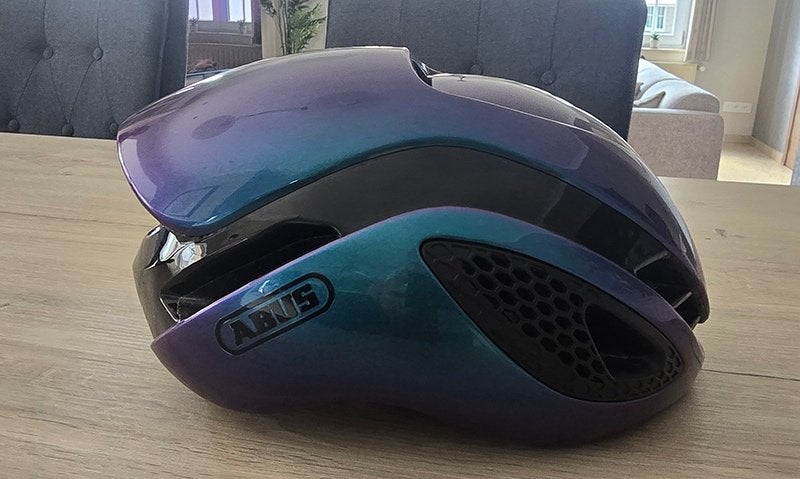 Fietshelm ABUS GameChanger – Turquoise – Topstaat ‍️, Fietsen en Brommers, Fietsaccessoires | Fietshelmen, Ophalen, Gebruikt