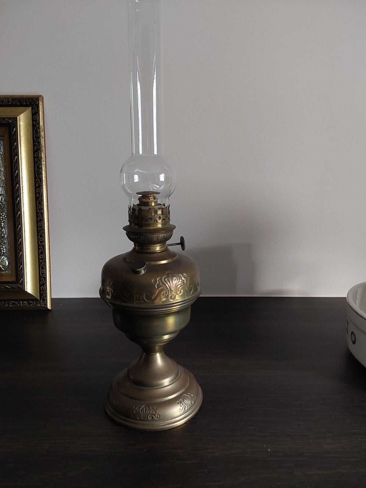 Olielamp in koper, Enlèvement