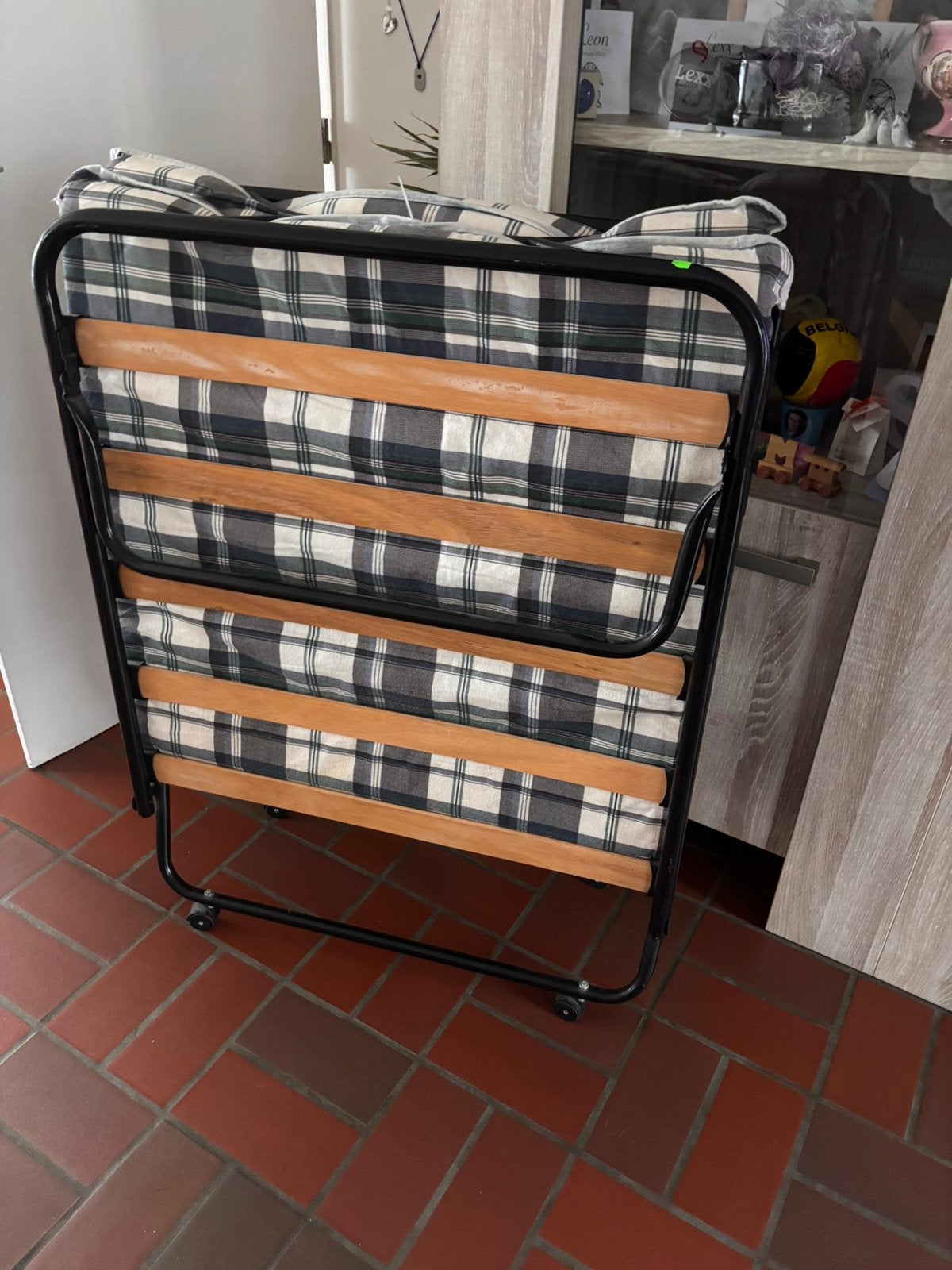 Plooibed. Logeerbed, Huis en Inrichting, Ophalen, Gebruikt, Eenpersoons, 80 cm