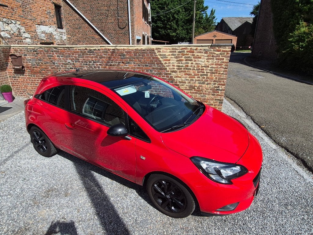 Opel corsa 1.2i (70cv) Black Edition 79.500kms, Autos, Rouge, Achat, Euro 6, Boîte manuelle