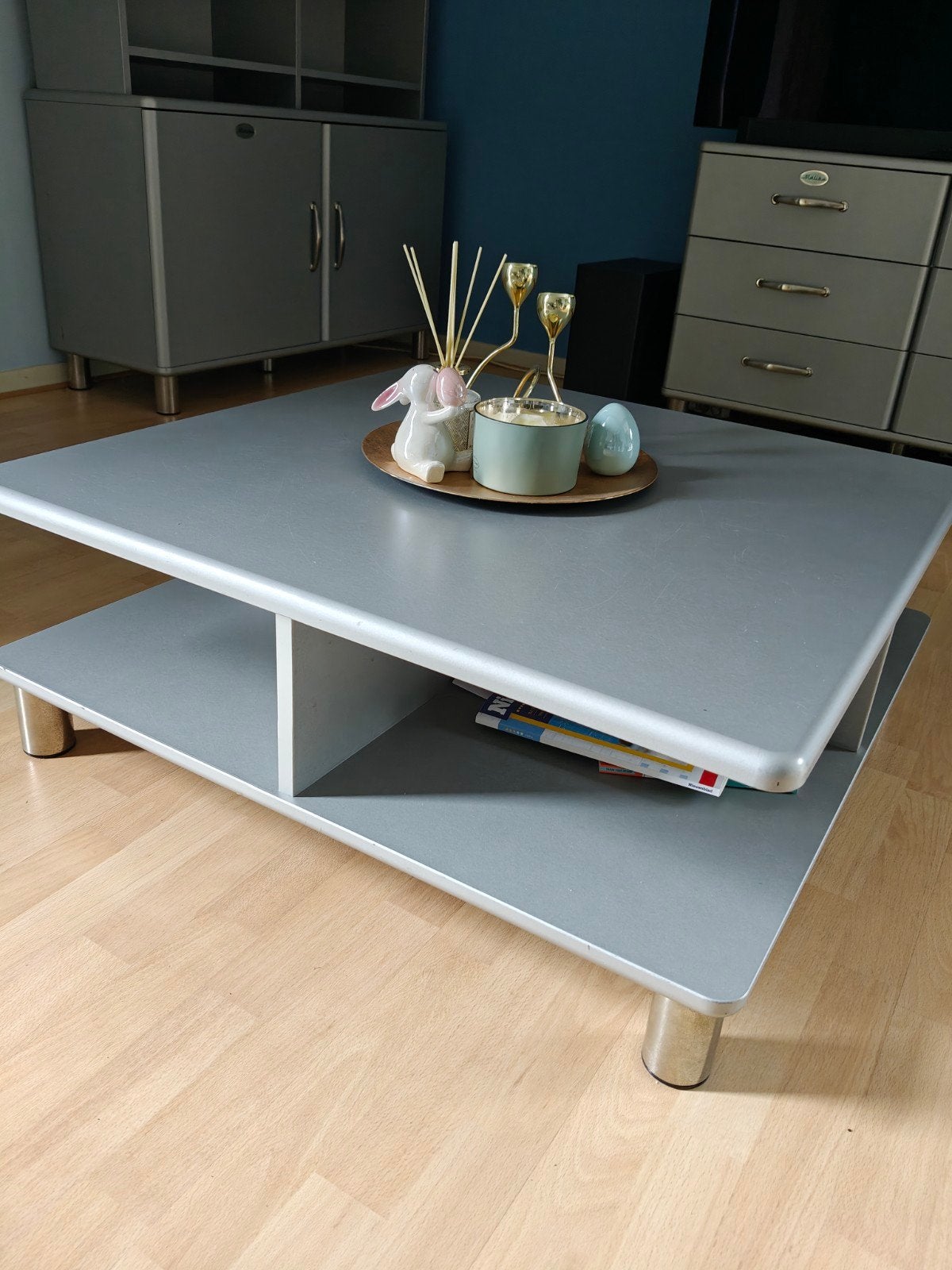 Malibu salontafel, Huis en Inrichting, Ophalen, Gebruikt, 50 tot 100 cm, Vierkant