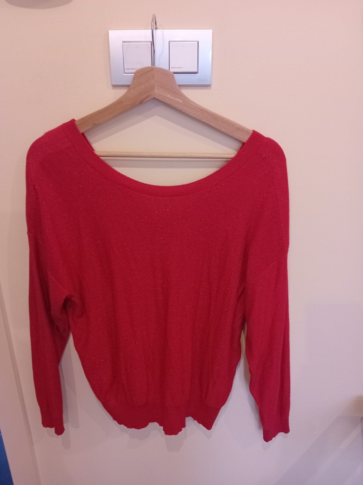 Pull Morgan rouge pailleté Taille M, Enlèvement, Rouge