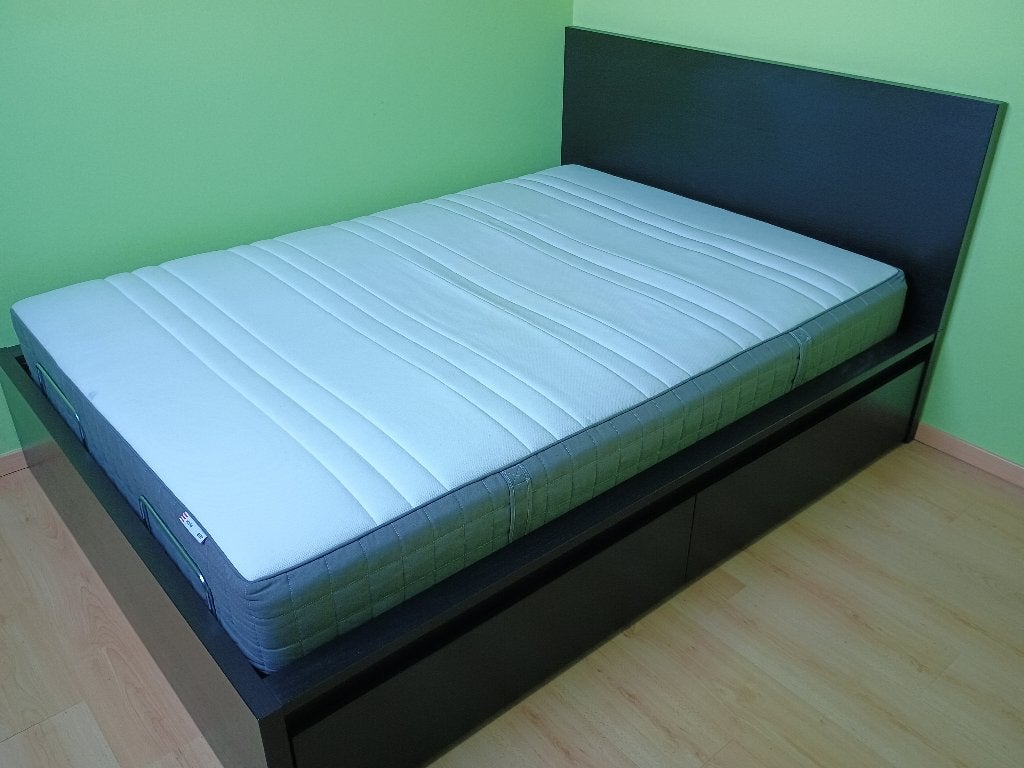 Tweepersoons Bed, 140 cm, Enlèvement, Utilisé, 200 cm
