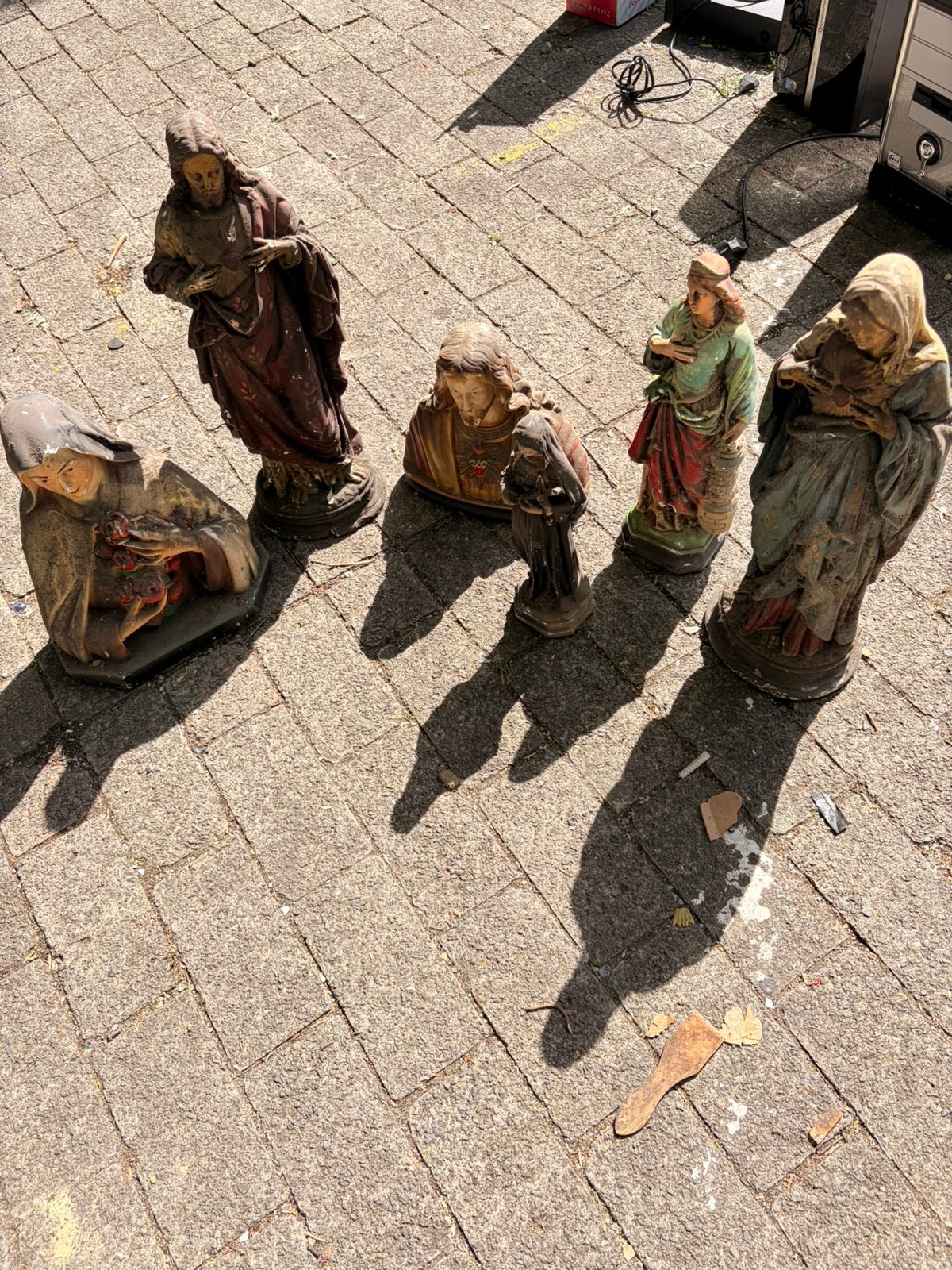 Lot de statues religieuses anciennes – Vintage, Collections, Enlèvement ou Envoi