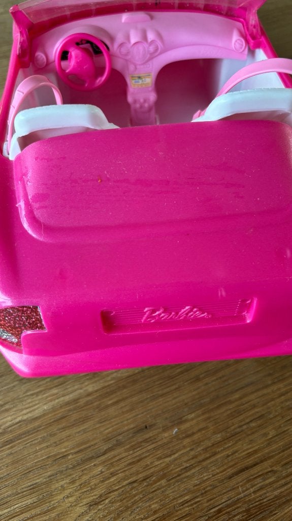 Barbie auto Mattel roze, Kinderen en Baby's, Ophalen of Verzenden, Gebruikt, Barbie