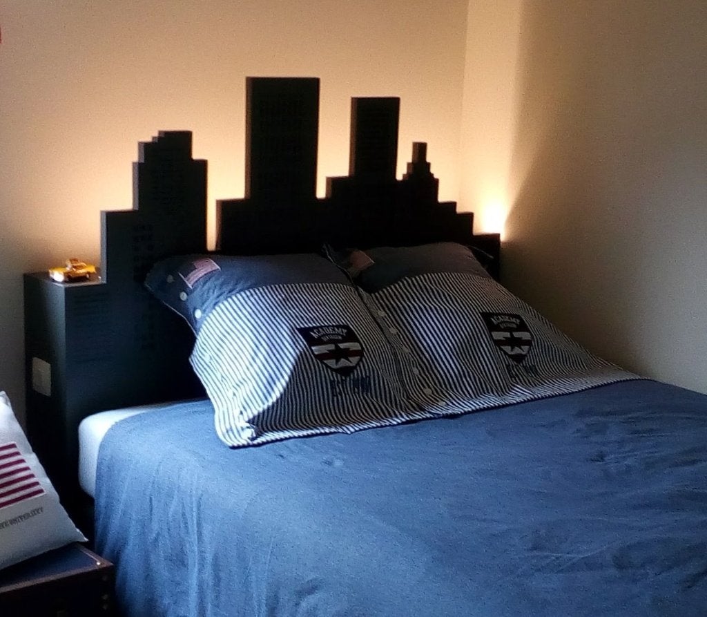 Hoofdeinde bed, Ophalen, Overige kleuren, 140 cm, Zo goed als nieuw