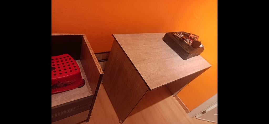 Lit bureau., Enlèvement, Comme neuf, Lit mi-hauteur mezzanine