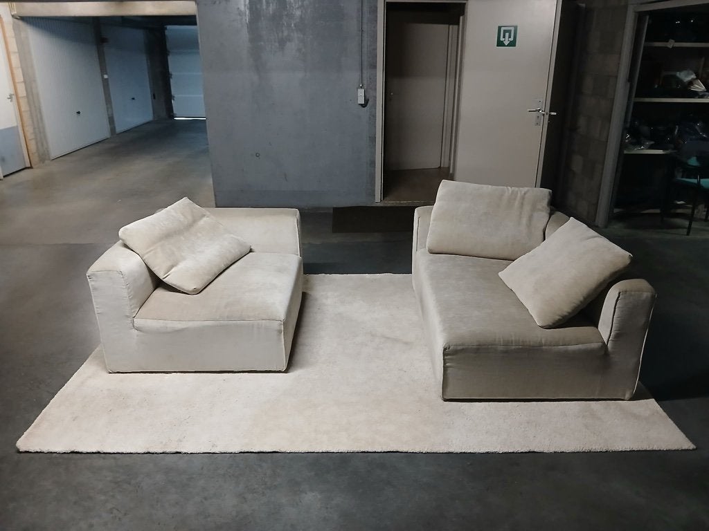Kwaliteitsmerk “ Sits “ 3 zits Sofa of 2+1 zit Sofa Elyot, Trois personnes, 250 à 300 cm, 125 à 150 cm, Banc droit
