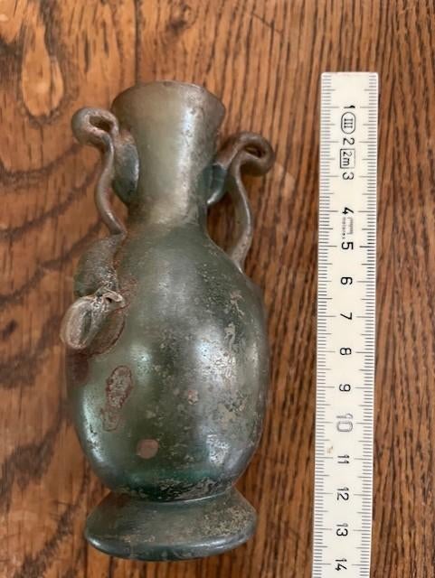 glas Romeins flesje, Antiek en Kunst, Ophalen of Verzenden