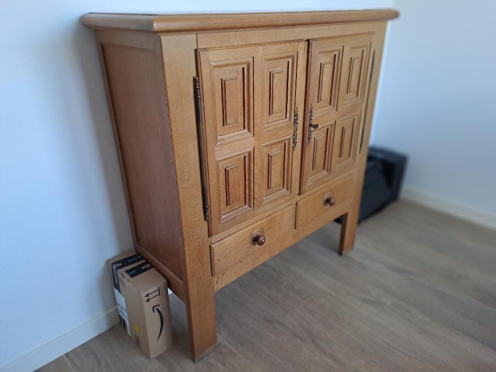eiken kast, Huis en Inrichting, Kasten | Buffetkasten, Ophalen, Gebruikt, 100 tot 150 cm, Eikenhout