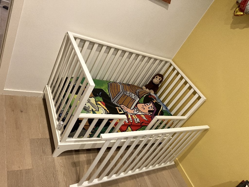 meegroeibed-meegroei ledikant, Kinderen en Baby's, Kinderkamer | Bedden, Gebruikt, 70 tot 85 cm, 140 tot 160 cm, Ophalen