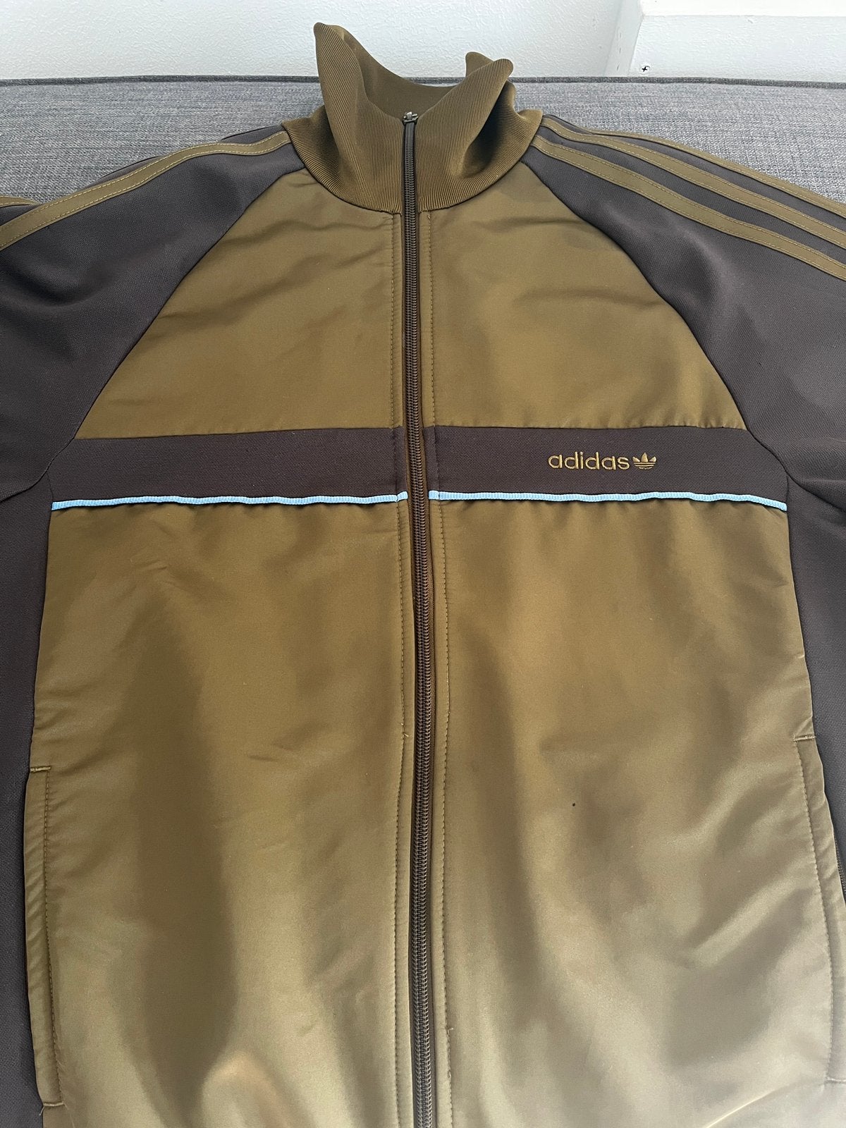 Trainingsvest adidas vintage Medium, Enlèvement ou Envoi, Porté, Taille 48/50 (M), Brun