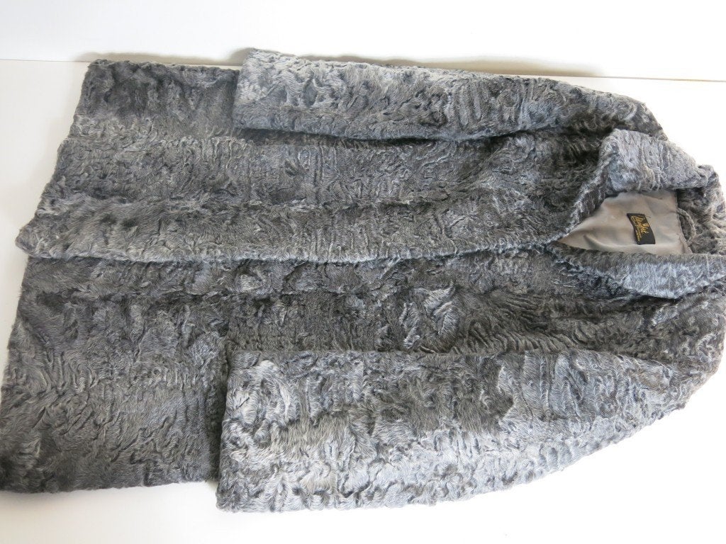 Manteau vintage en fourrure d'agneau Maufort, Enlèvement ou Envoi
