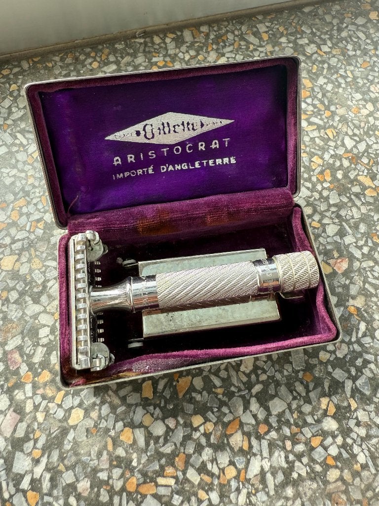 Gillette Aristocrat Safety Razor – 1e Generatie 1934, Bijoux, Sacs & Beauté, Beauté | Soins du visage, Comme neuf, Enlèvement ou Envoi