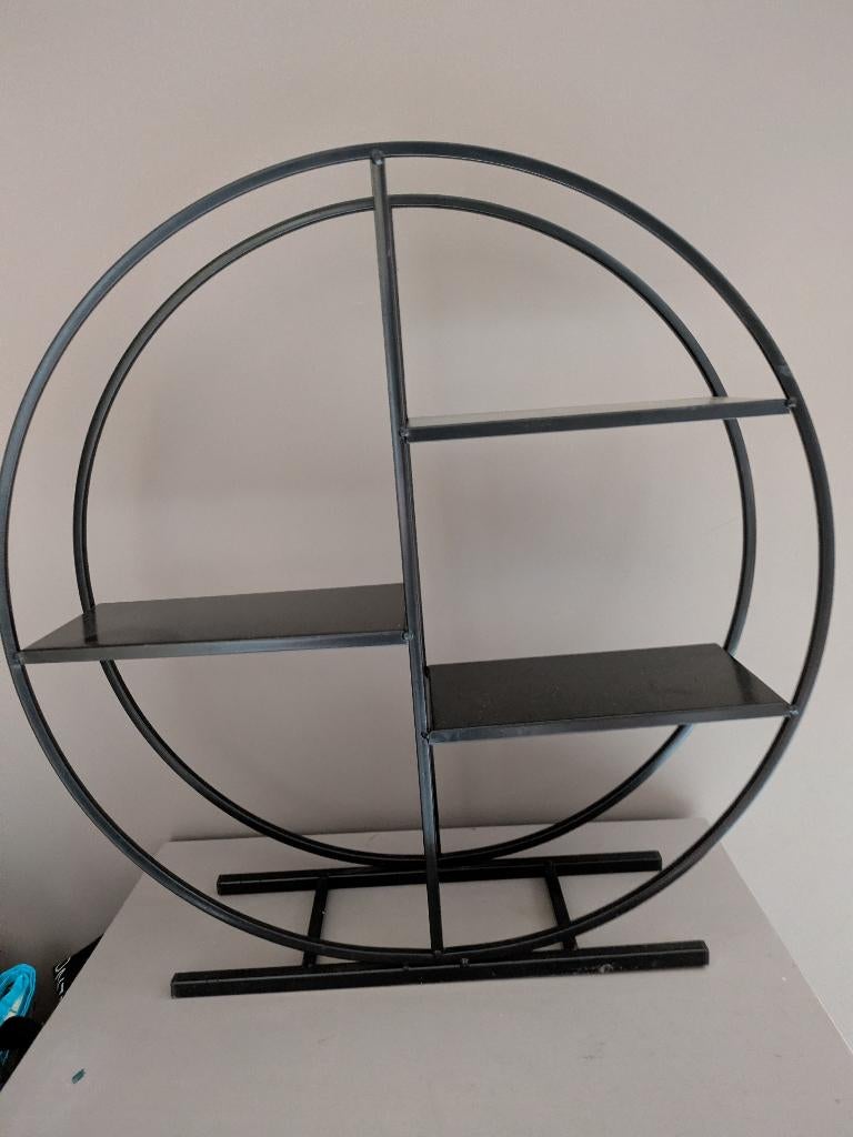 petite étagère métallique ronde à poser, Enlèvement, Comme neuf