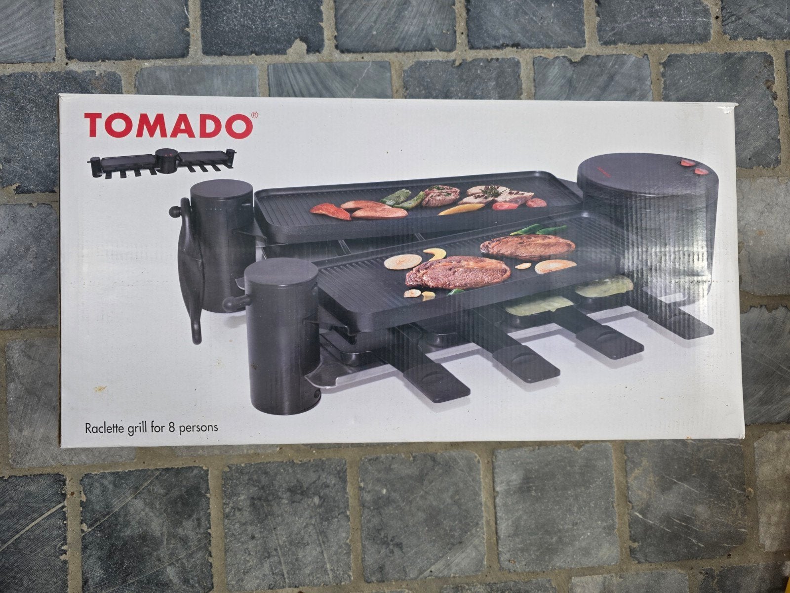 Raclettemachine en grill met 8 peddels, Elektronische apparatuur, Gourmetstellen