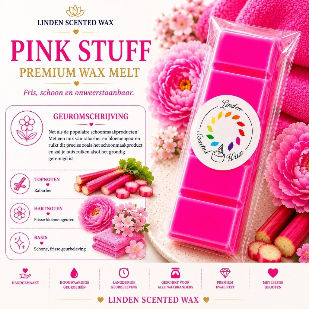 Waxmelts PINK STUFF, parfum, cire fondante fraîche et propre, Enlèvement ou Envoi, Neuf, Cire, Bougie